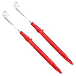 Kišobran s držačem 2 pcs Crvena opeka O 105 x 86 cm