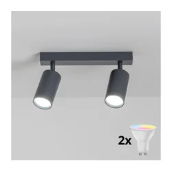Brilagi - LED RGBW prigušiva spot svetiljka SELE 2xGU10/6W/230V antracit