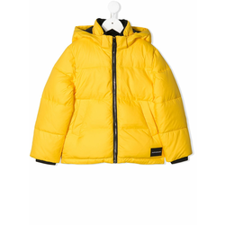 Calvin Klein Kids - padded hooded coat - kids - Yellow