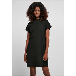 Womens Rainbow Tee Dress Black