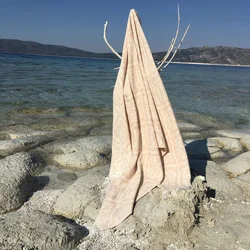 Lessentiel Maison Peškir za plažu 90x170cm Bež-Beli