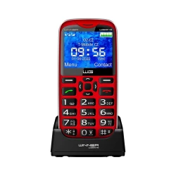 Winner Group - Mobilni telefon za seniore, 1600 mAh, crveni