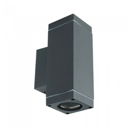V-TAC Zidna lampa 8627, Fasadna, 2 x GU10, 20W, 17 cm, Antracit