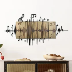 Symphonie Naturelle -2 GreenBlack Decorative Wooden Wall Accessory