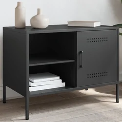 TV ormarić crni 68 x 39 x 50,5 cm čelični