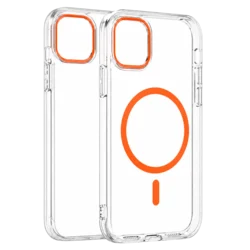 Transparent Color Ring MagSafe maska za iPhone 11 – Narandžasta