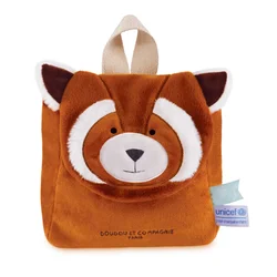 Plyšový batoh Red Panda Backpack Unicef Collection červený od 18 mes DC4063