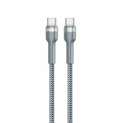 Remax Jany PD RC-172 srebrni kabl za punjač USB C (muški) na USB C (muški) 1m