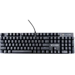 VolkanoX Mehanička tastatura Floki VX-230-BK, Plavi svičevi, USB, RGB, US, Crna