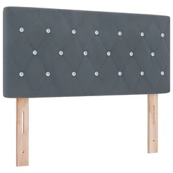 Vidaxl Vzglavje Temno siva 90 cm Žamet