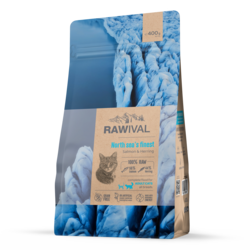 RAWIVAL Suva hrana za odrasle mačke sa ribom iz Severnog mora 0.4kg