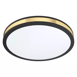 Eglo Pescaito zidna/plafonjera/1, led, 24w, 2500lm, prečnik 380, crna/zlatna/čelik