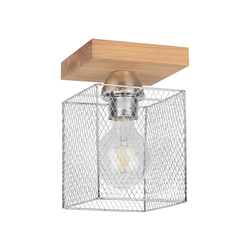 Spot-Light 8175174 - Plafonska svetiljka NORMAN WOOD 1xE27/25W/230V matni hrast