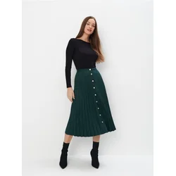 Mohito - Plisirano midi krilo - zelena