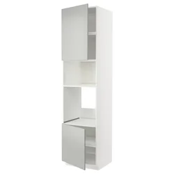 METOD Visoki element za ugradne uređaje, bela/Havstorp svetlosiva, 60x60x240 cm