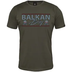 011Shop Muška majica kratkih rukava Balkan Boy, Maslinasta