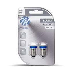 M-Tech LED sijalica T4 BA9S 1 x SMD5050, 12 V, 2 komada, Plava