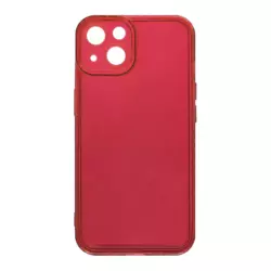 Maska Clear color za iPhone 14 Plus crvena.