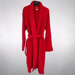 Bade Mantil Frotir Red XXL Dug rukav Kragna