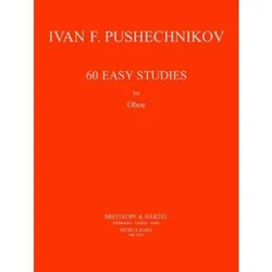 PUSHECHNIKOV:60 EASY STUDIES FOR OBOE