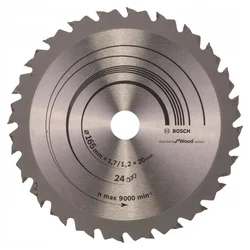Bosch List kružne testere Speedline Wood 2608642601, 165 x 20/16 x 1,7 mm, 24