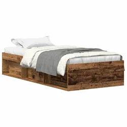 Vidaxl Posteljni okvir brez vzmetnice star les 90x200 cm