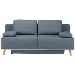 Dieter Knoll BOXSPRING ZOFA, modra, siva tekstil