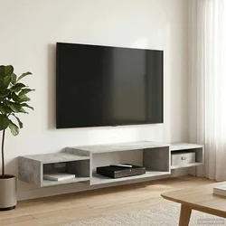 TV ormar za montažu na zid Zidna montaža Betonska siva