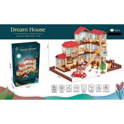 Hiša za punčke MEGA Magic House + dodatki