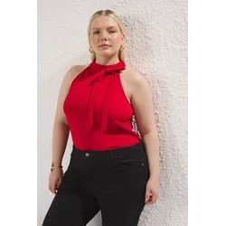 Trendyol Curve Ženska bluza Tbbss25Af00007, Crvena