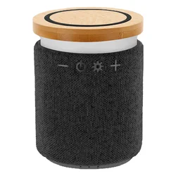 Pixo Bluetooth zvučnik Rumba, 5W, Sa bežičnim punjačem 15W i RGB svetlom, Crni