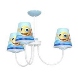 Dečiji luster na šipci FISH 3xE14/40W/230V