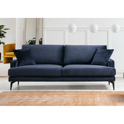 Atelier Del Sofa Trosed Sofa Papira 3 sedišta - tamnoplava