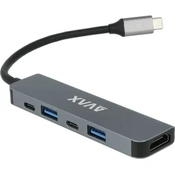 Avax HB611 CONNECT+ 5in1 HUB Napajalni adapter (Kot novo)