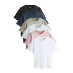 Next Majica Essential svetlo modra/pastelno zelena/roza/črna/bela