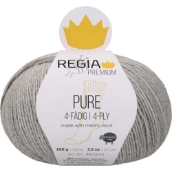 Regia Premium Pure 00090 Light Grey Mel. Pletilna preja