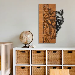 Whispering Timber -1 - Black, Walnut BlackWalnut Decorative Wooden Wall Accessory