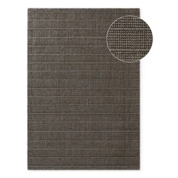 Temno siva/temno rjava ročno tkana volnena preproga 200x300 cm Camden Parker – Ted Baker