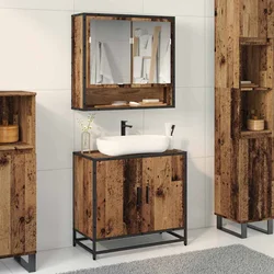 Set namještaja za kupaonicu 2 pcs Staro drvo Konstruirano drvo