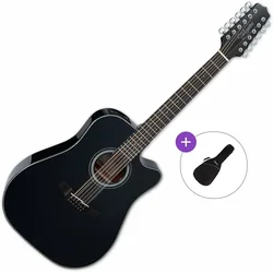 Takamine GD30CE-12 Basic SET Black 12 strunska elektroakustična kitara