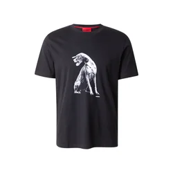 HUGO Majica Didug 50548557 Črna Regular Fit