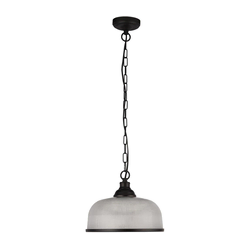 Searchlight 1682BK - Luster na lancu BISTRO 1xE27/60W/230V crni