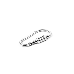 Aga Karabina s kodnim zaklepanjem 9x4,8 cm Srebrna