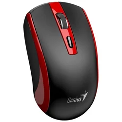 GENIUS miška ECO-8150/ 1200 dpi/ brezžična/ polnilna/ Copilot/ črna/ rdeča