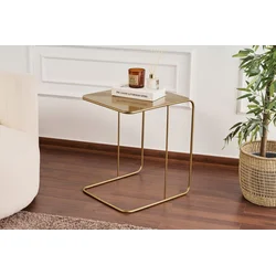 Hanah Home Klub sto Shb-011-A,47x46x57 cm, Zlatne boje