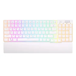 Royal Kludge Gaming mehanička tastatura RK96, Hot-Swappable, RGB, Bela