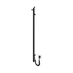 Kupatilski radijator RAY 25W/230V 110x30 cm IP44 nerđajući čelik/crna
