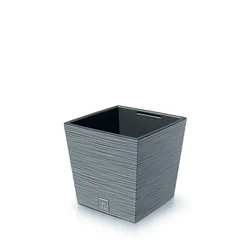 Prosperplast Saksija Furu square low s300, Siva