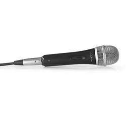 Nedis MPWD50CBK Karaoke mikrofon, 6.35mm, Crno-sivi