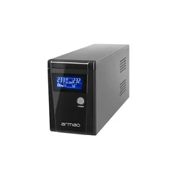 UPS Armac 850VA, 480W, 2X 230V Schuko OUT, RJ11/RJ45 IN/OUT, USB, LCD, Metal Case (O/850F/LCD)